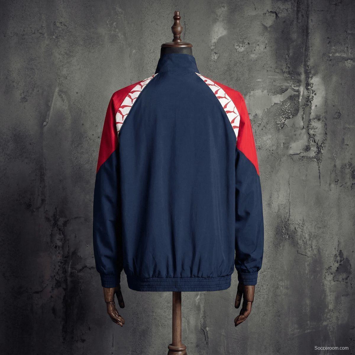 1996/97 Vintage Style Atletico Madrid Black Jacket Windbreaker