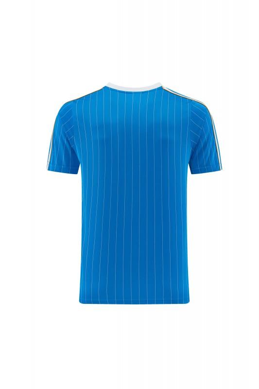 26/27 Real Madrid  Blue Pinstripe  Short Sleeve+Soccer Shorts