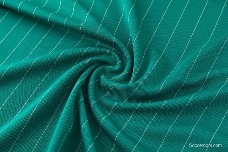 26/27 Liverpool   Green Pinstripe  Short Sleeve+Soccer Shorts