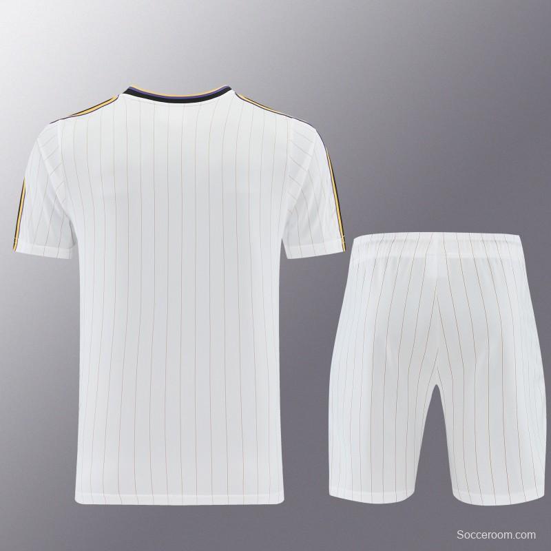26/27 Manchester United White Short Sleeve+Soccer Shorts