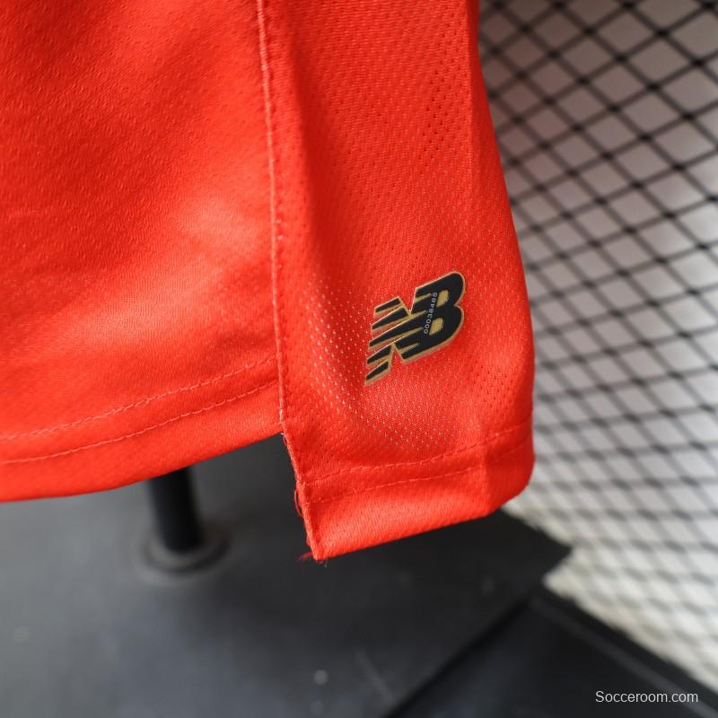 Player Version 26/27 Deportivo Toluca FC Red with Circular Stripe Pattern Home Jersey