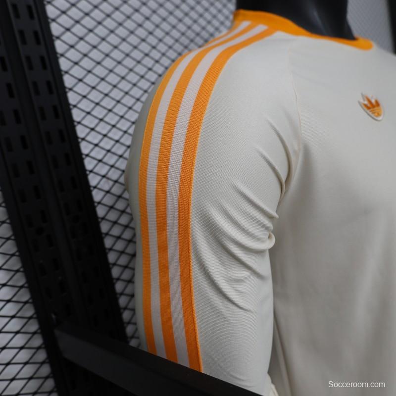 Player Version 26/27 Bayern Munich Cream White 1990 Vintage Remake Long Sleeve Jersey