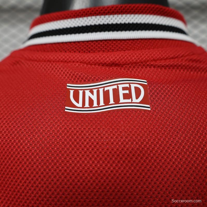 Player Version 25/26 Manchester United Red  Home Jersey