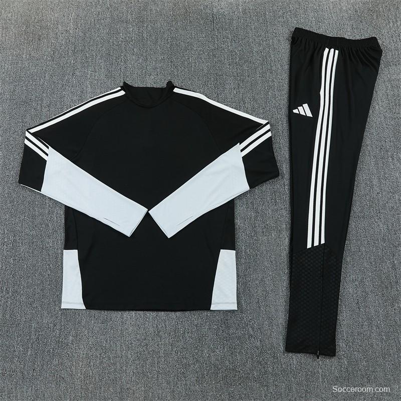 2026 Inter Miami CF Black & White Half Zipper Jacket Tracksuit + Long Pants