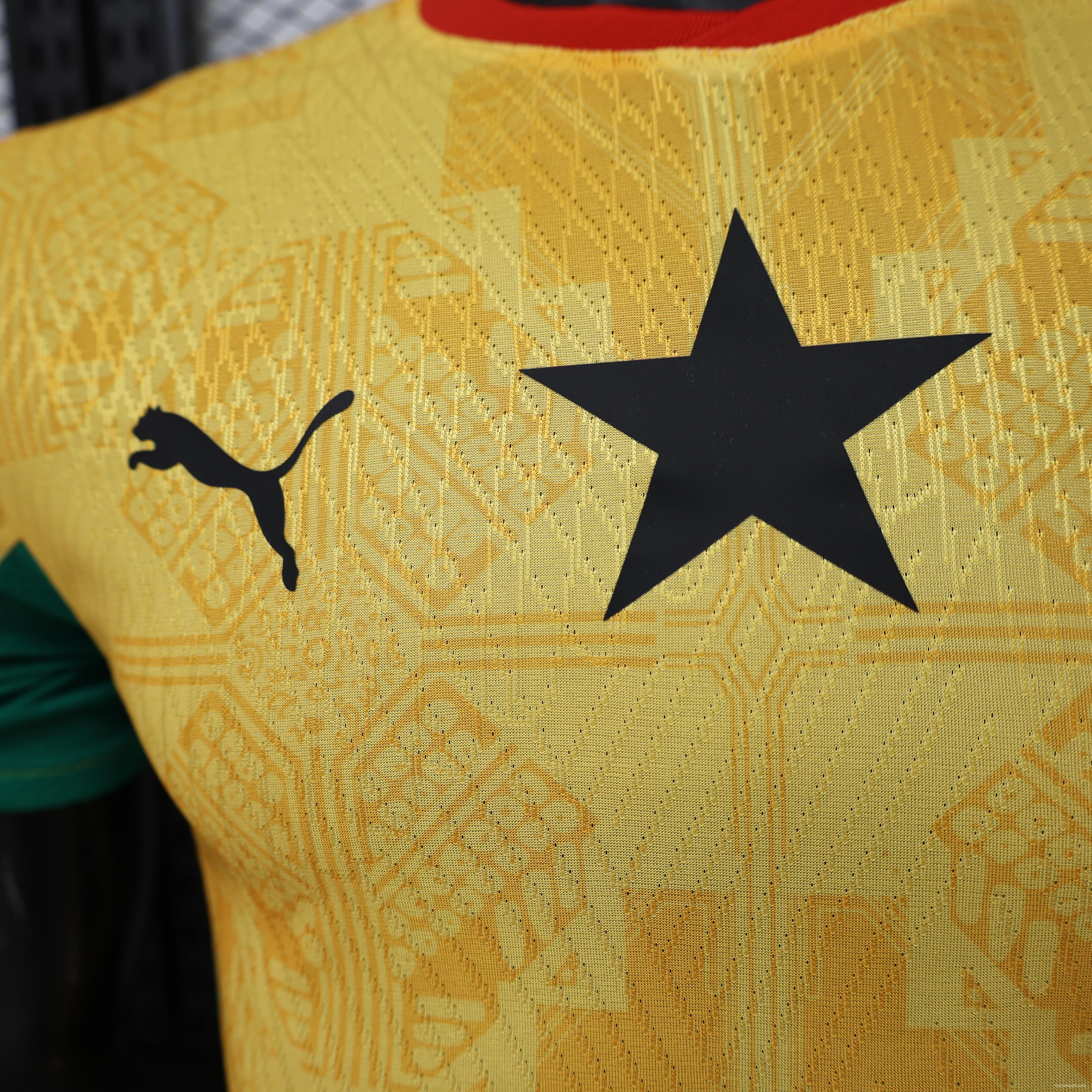 Player Version 26/27 Ghana  Away  Yellow & Green/Red Accent Jersey