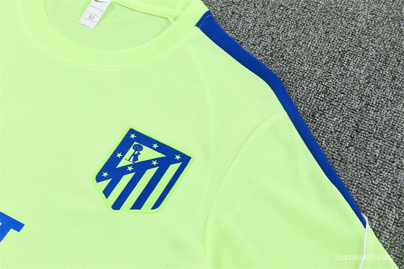 2026 Atletico Madrid Fluorescent Green Short Sleeve+Soccer Shorts
