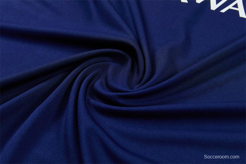 2026 Inter Milan Dark Navy Blue Half Zipper Jacket Tracksuit + Long Pants