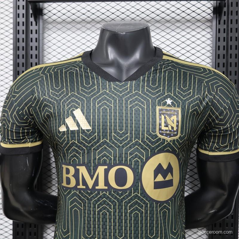 Player Version 2026 LAFC Home Black with Gold   Jersey
