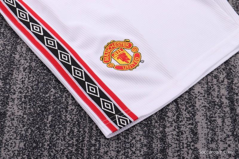 Retro Kids 98/99 Manchester United White Commemorative Jersey