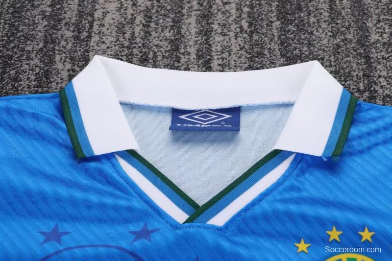 Retro Kids 1996 Brazil Away Jersey