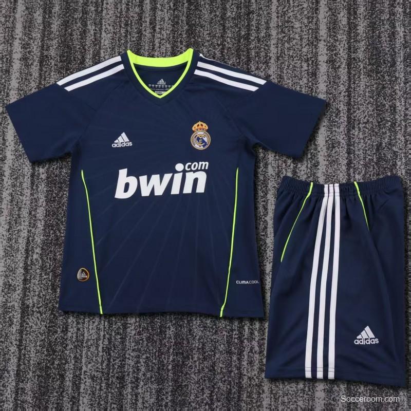 Retro Kids 10/11 Real Madrid Away Navy Jersey