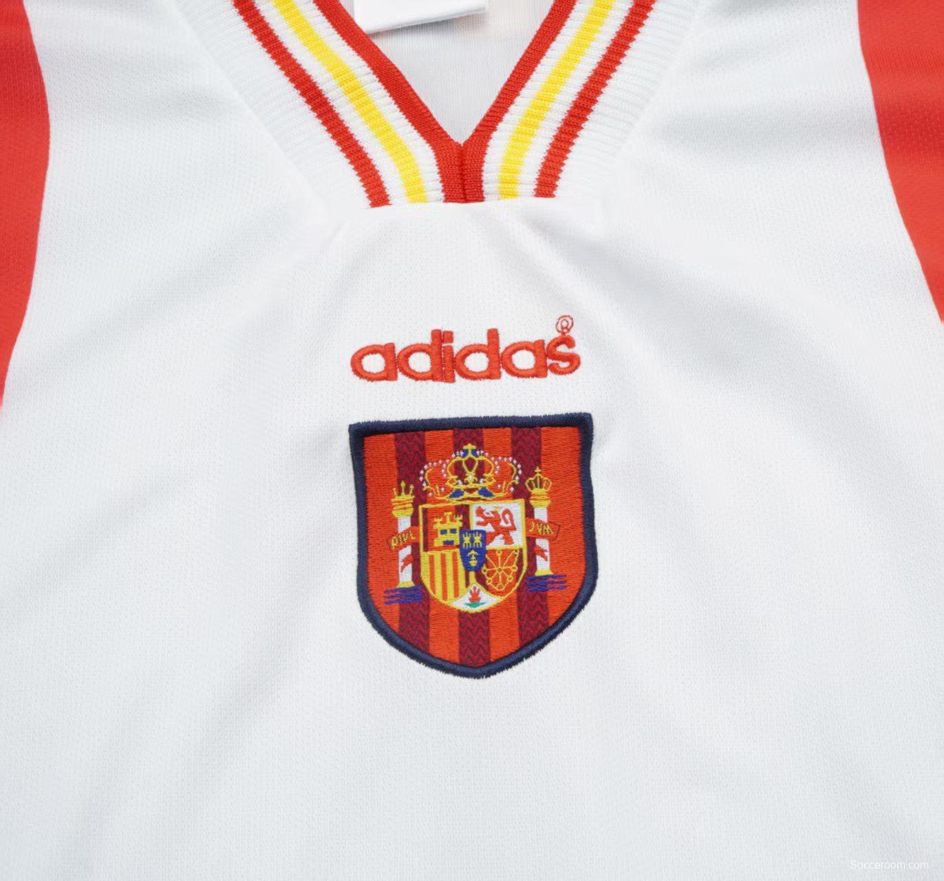 Retro 1996 Kids Spain Third WhiteJersey