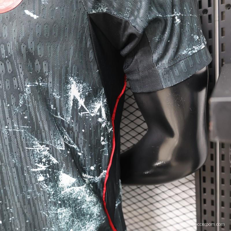 Player Version 2026 Canada Third Dark Grey with Shattered Ice Crystal Allover Print Jersey