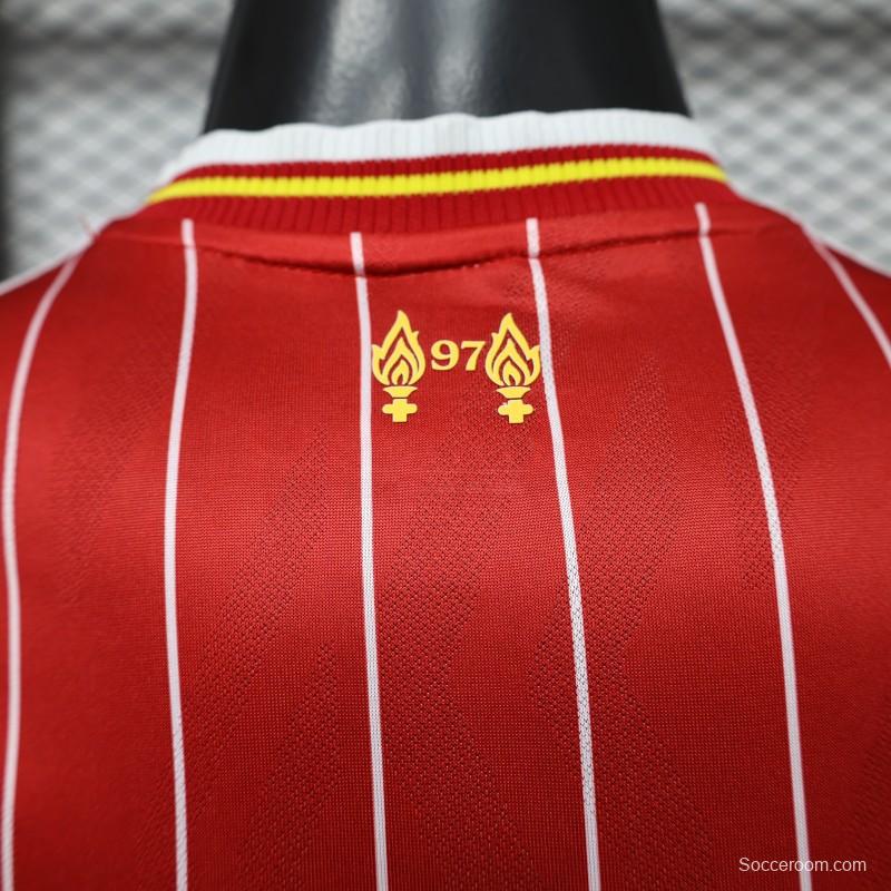 Player Version 26/27 Liverpool Red with White Pinstripe Home Jersey