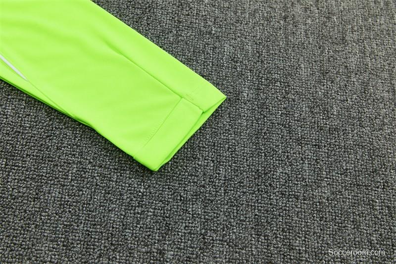 26/27 Atlético Madrid Third Fluorescent Green Half Zipper Jacket Tracksuit + Long Pants