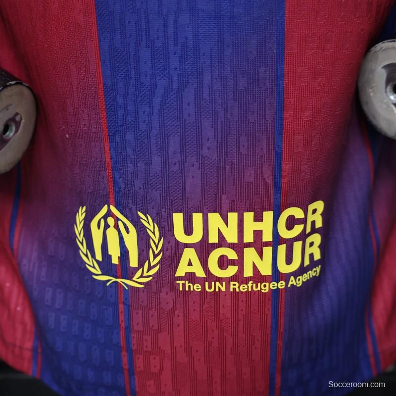 Player Version 25/26 FC Barcelona Royal Blue & Garnet Red  Special Edition Jersey