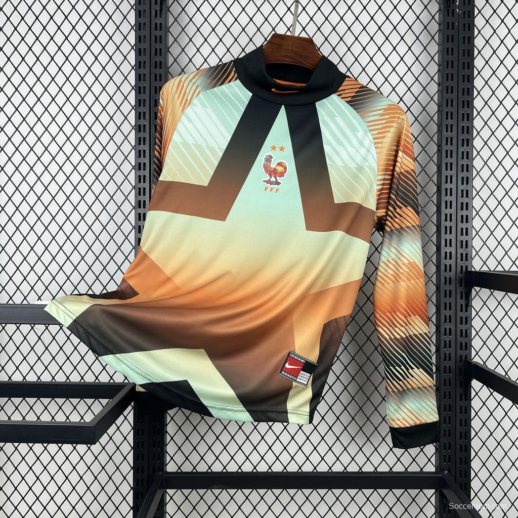 2026 Mens France Hollywood Goalkeeper Long Sleeve Jersey