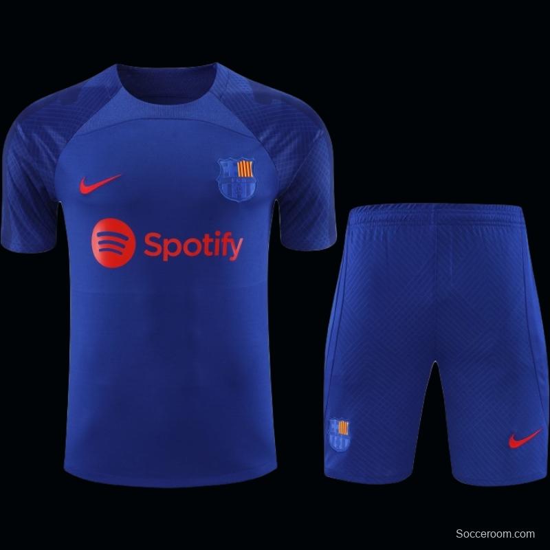 23-24 Barcelona Blue Short Sleeve+Shorts