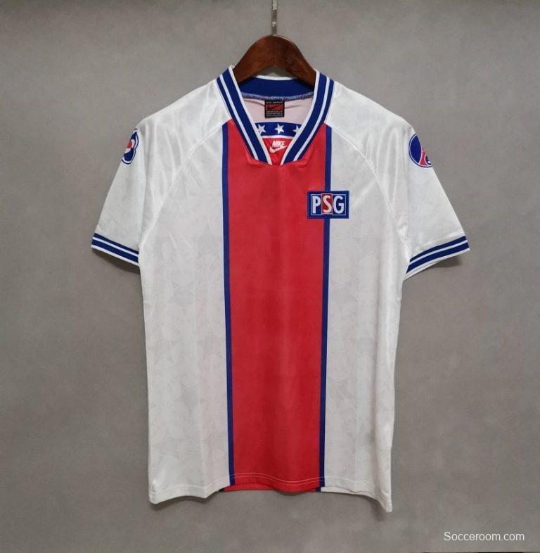 Retro 94/95 PSG White Away Jersey