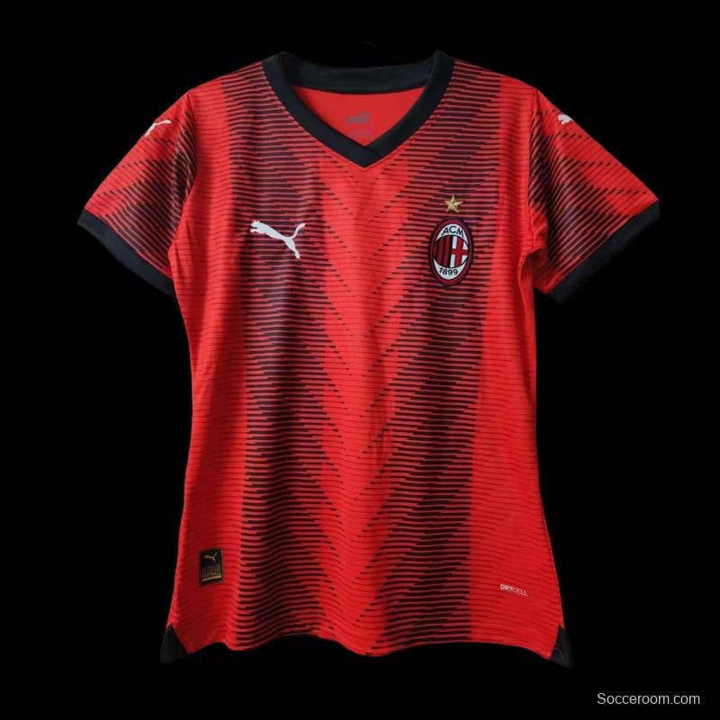 23/24 Women AC Milan Home Jersey