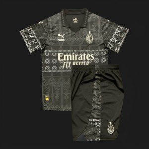 23/24 Kids AC Milan Forth Black Jersey