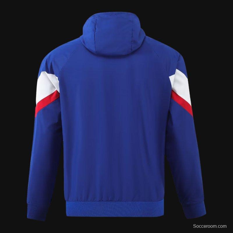 2024 France Blue Windbreaker