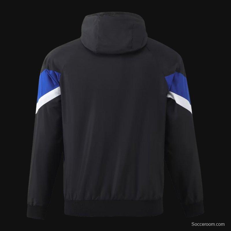 23/24 Inter Milan Black Windbreaker