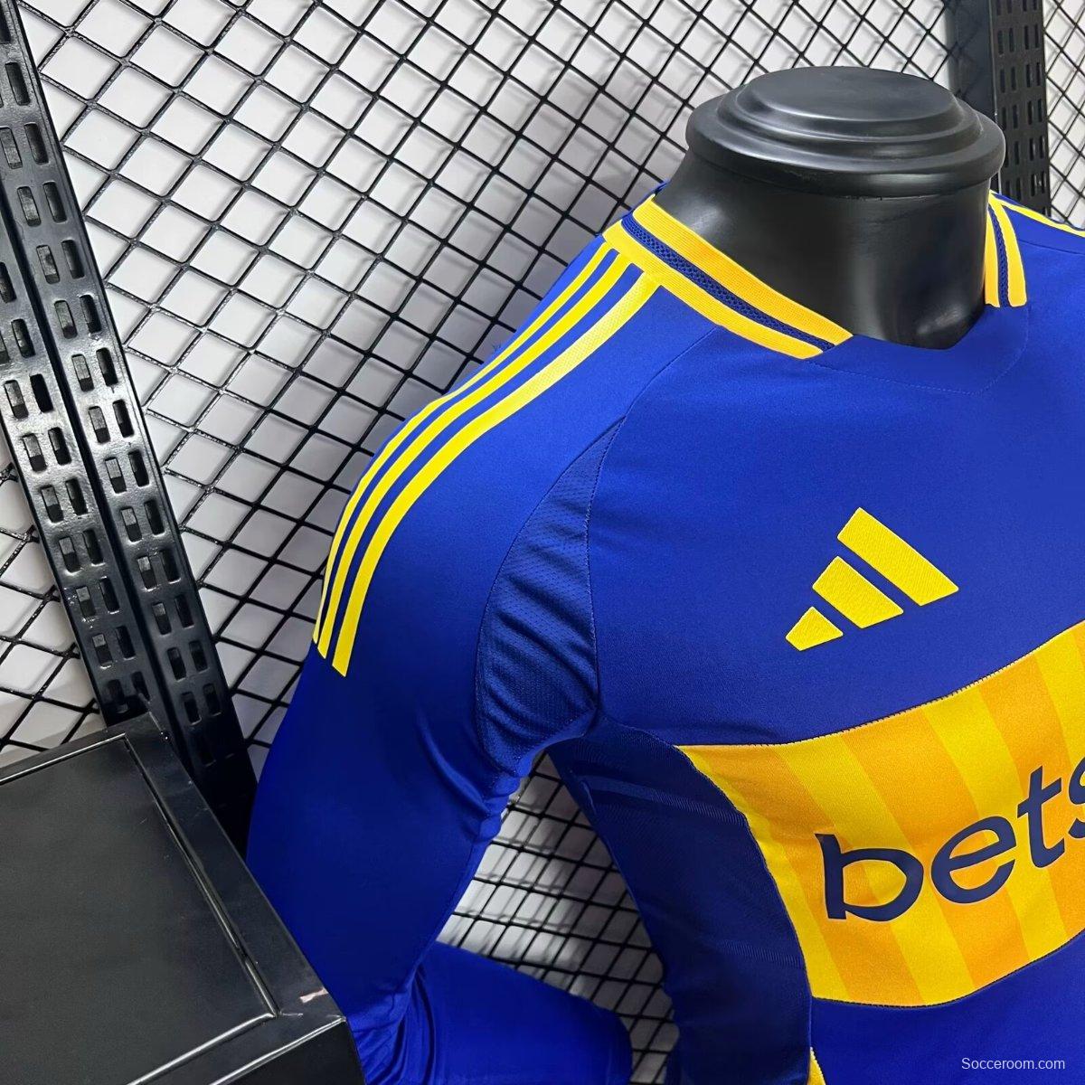 Player Version 24/25 Boca Juniors Home Long Sleeve Jersey