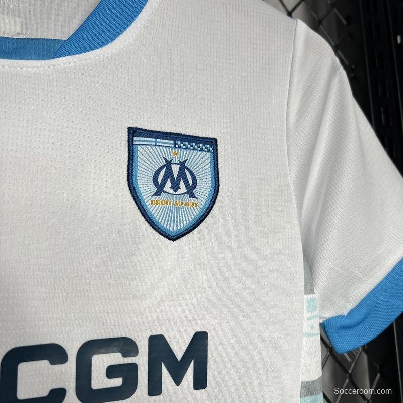 24/25 Kids Olympique Marseille Home Jersey