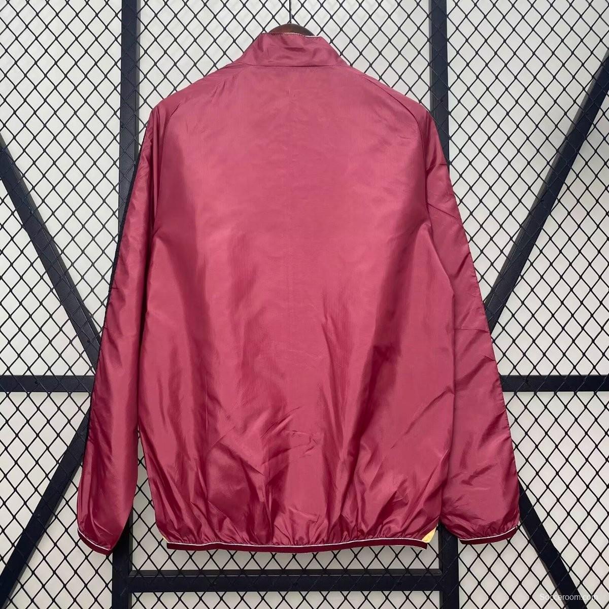 24/25 Roma Red/Beige Reversible Windbreaker