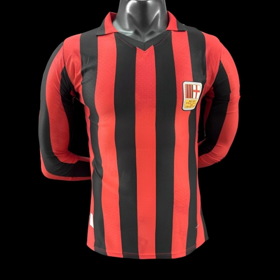 Player Version 24/25 AC Milan Home 125Th Anniversary Long Sleeve Jersey