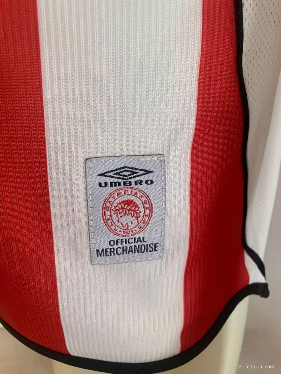 Retro 01/02 Olympiacos Home Jersey