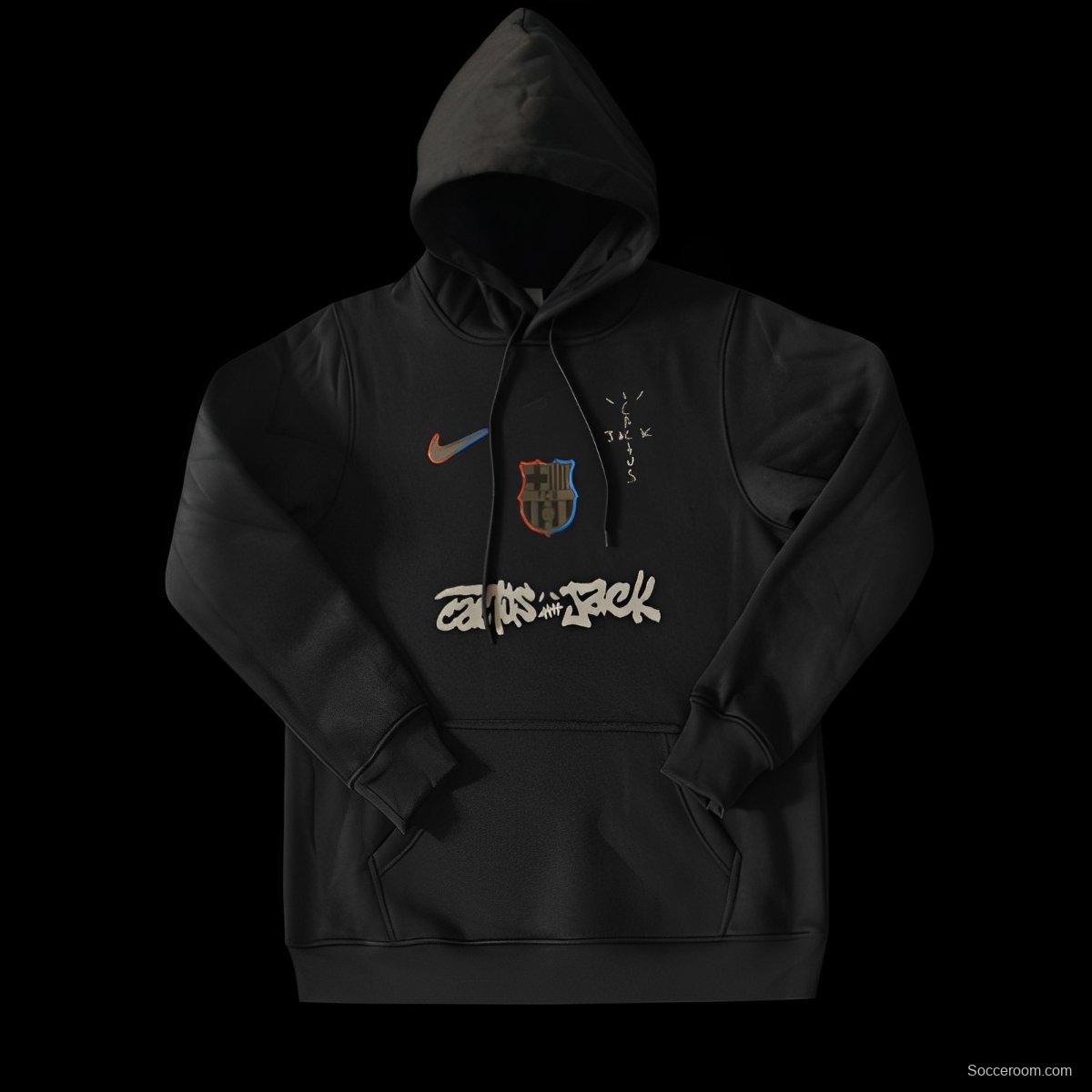 25/26 Barcelona Black Cactus Jack Hoodie -7 Colors