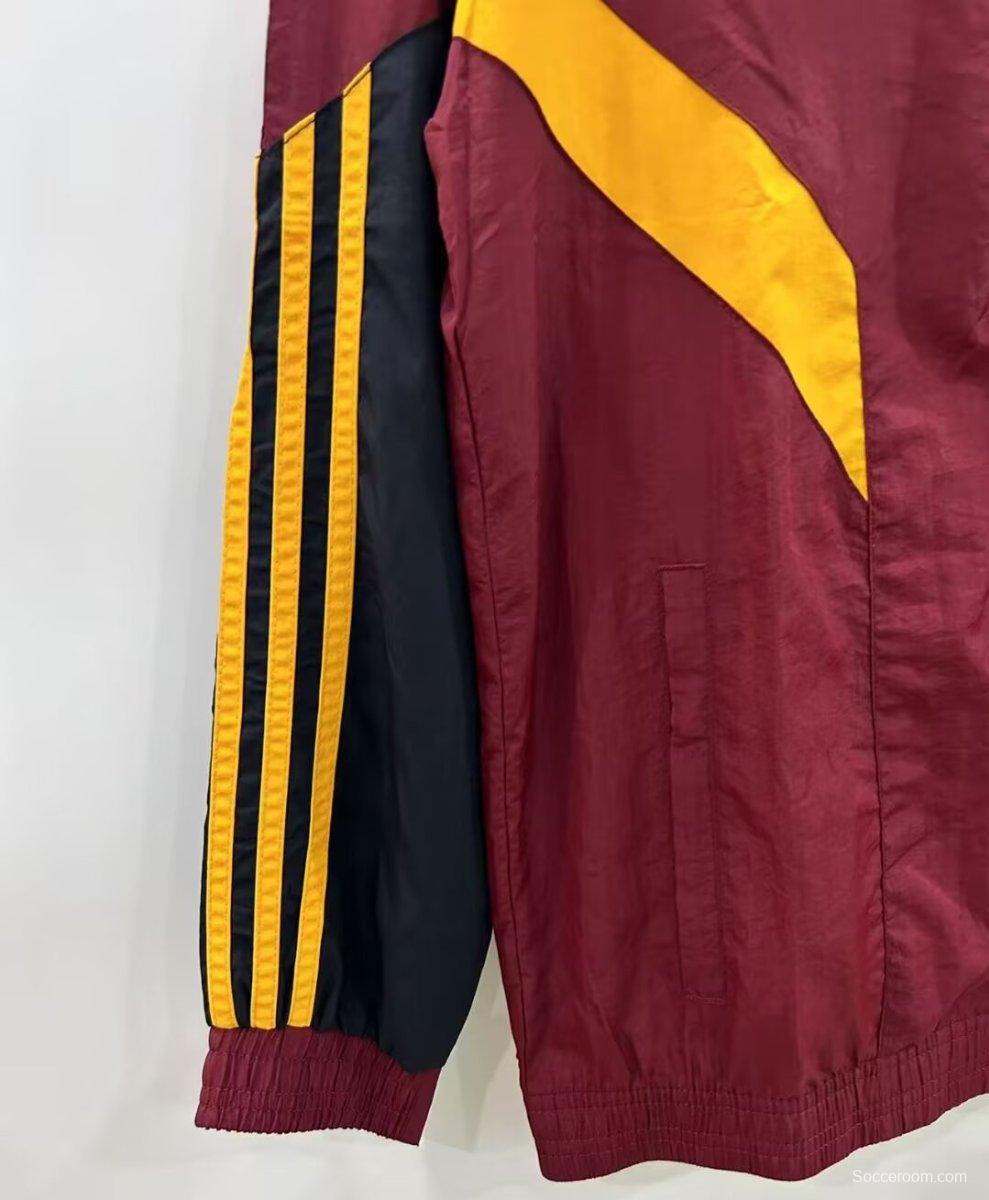 25 26 Roma x Adidas Original Full Zipper Track Top Windbreaker