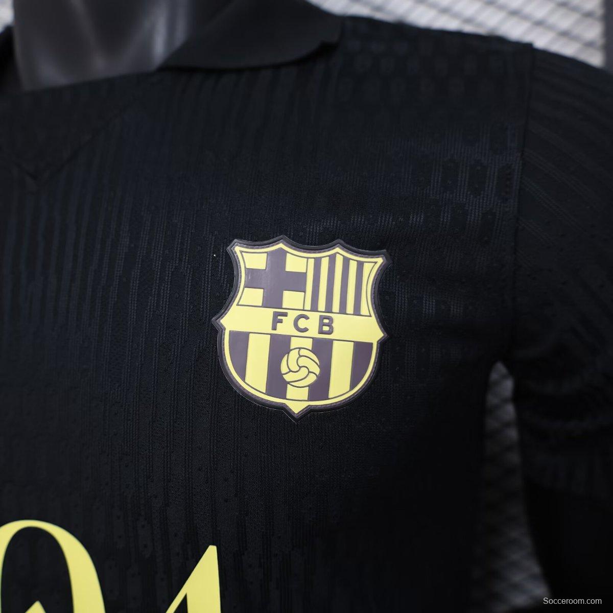 Player Version 25/26 FC Barcelona BLACK Jersey With 304 Sponsor