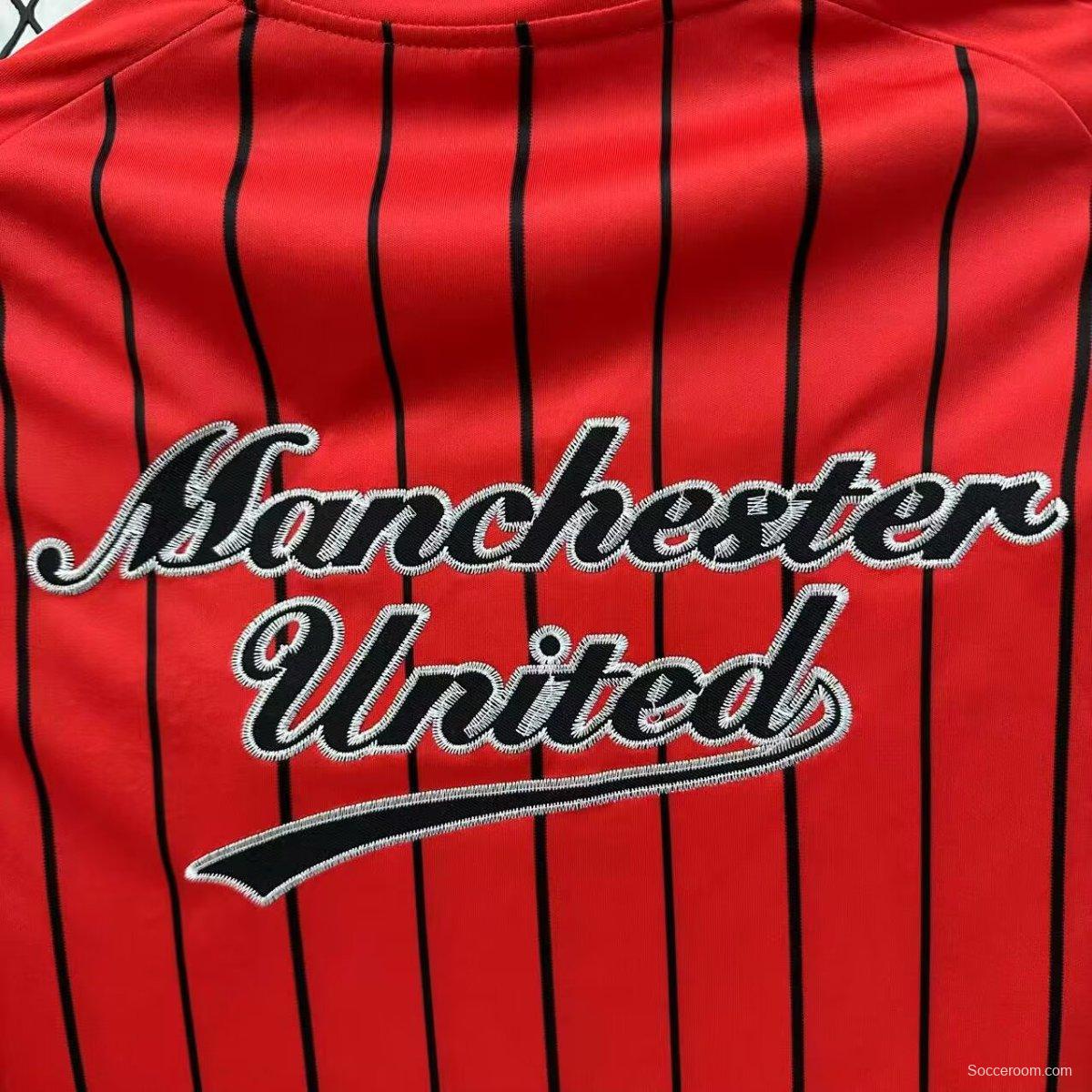 25/26 Manchester United US Pack Baseball Jersey