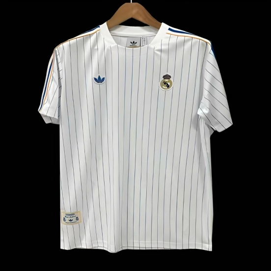 25/26 Real Madrid Adidas Original Terrace Icons WHITE Jersey