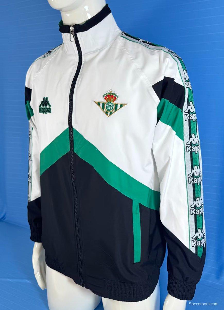 96/97 Real Betis White/Black Windbreaker