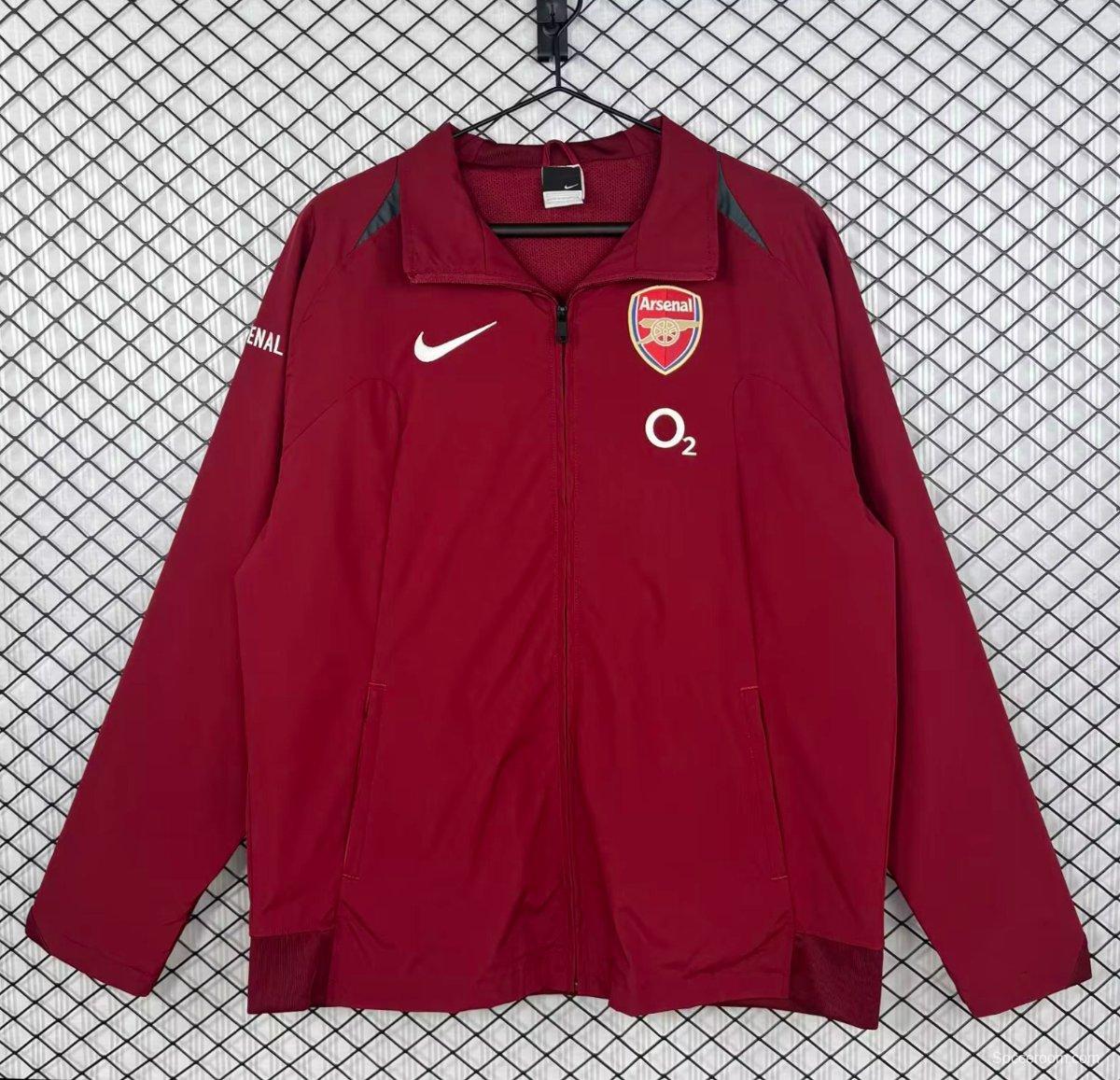 Retro 05/06 Arsenal Third Wine Windbreaker