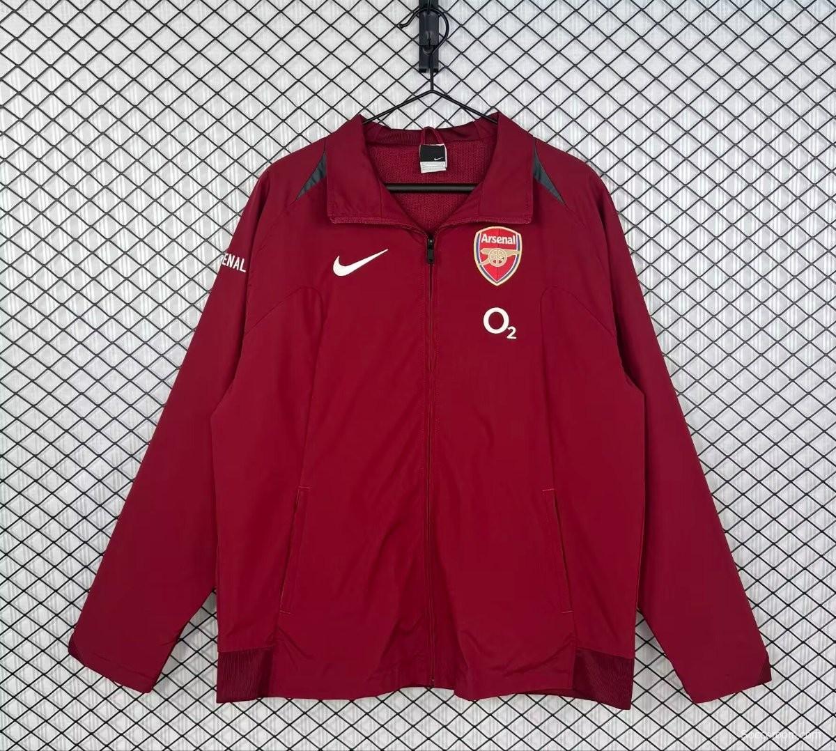 Retro 05/06 Arsenal Third Wine Windbreaker