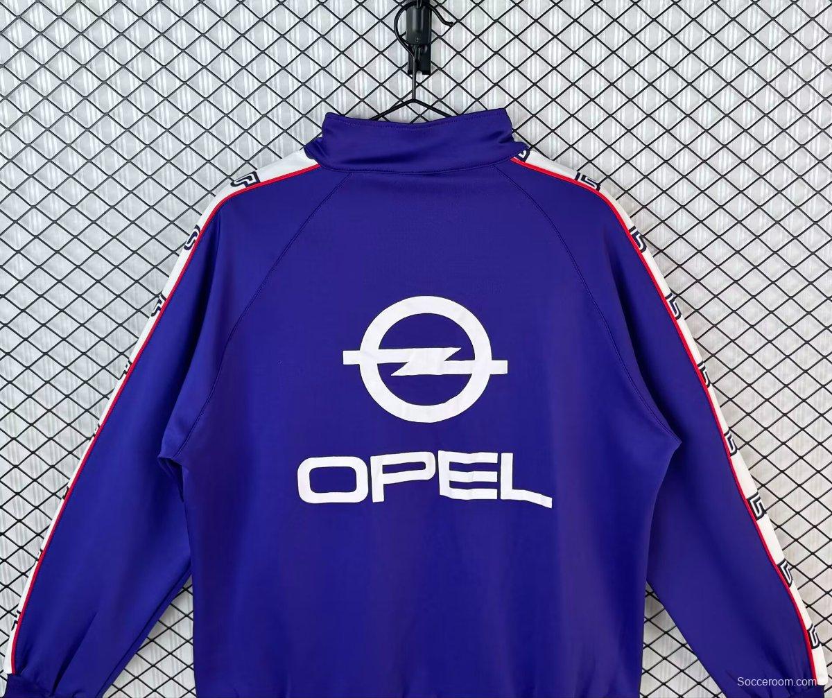 Retro 85/86 Fiorentina Home Purple Full Zipper Windbreaker