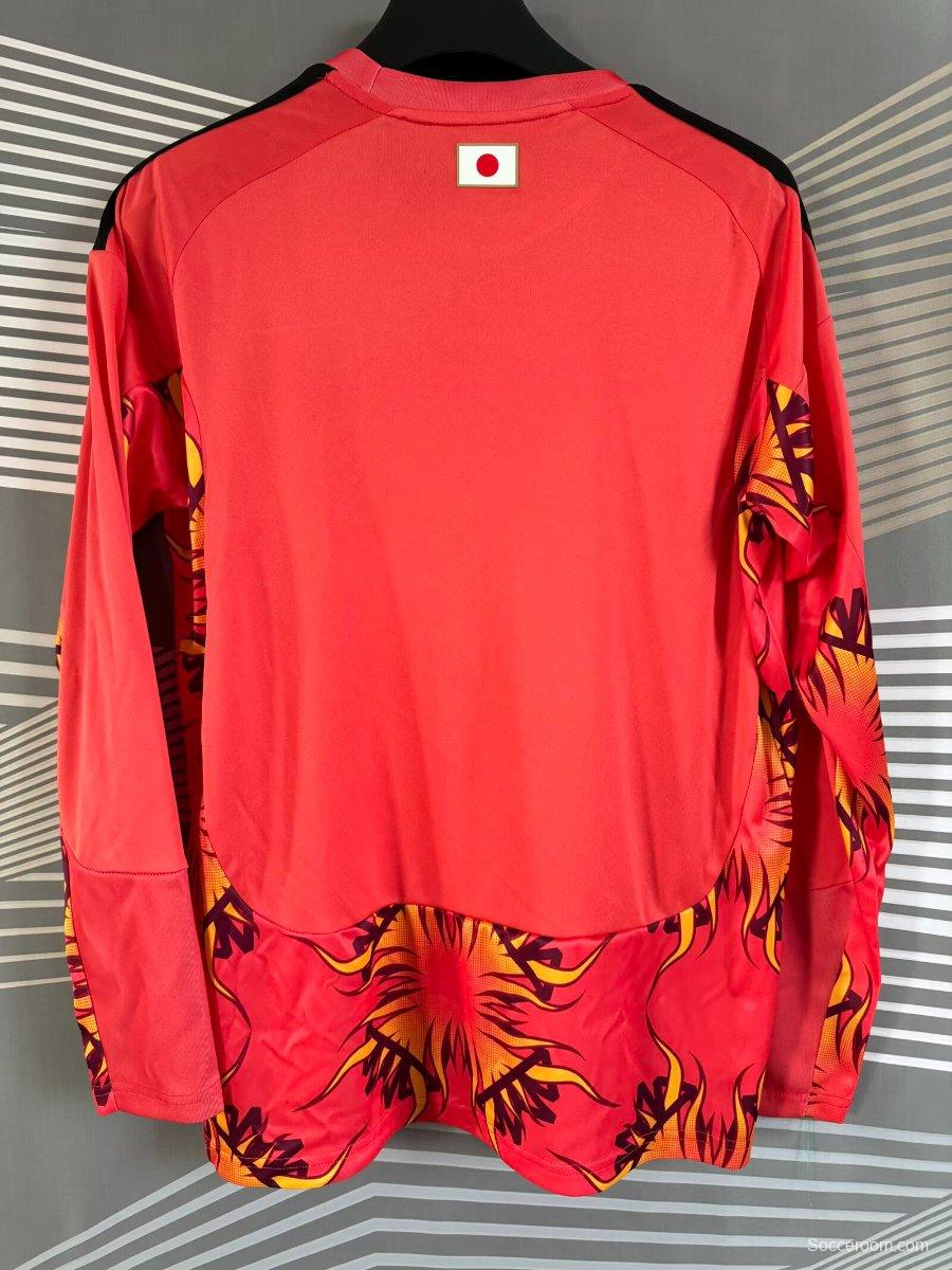 2026 Japan Red Goalkeeper Long Sleeve Jersey