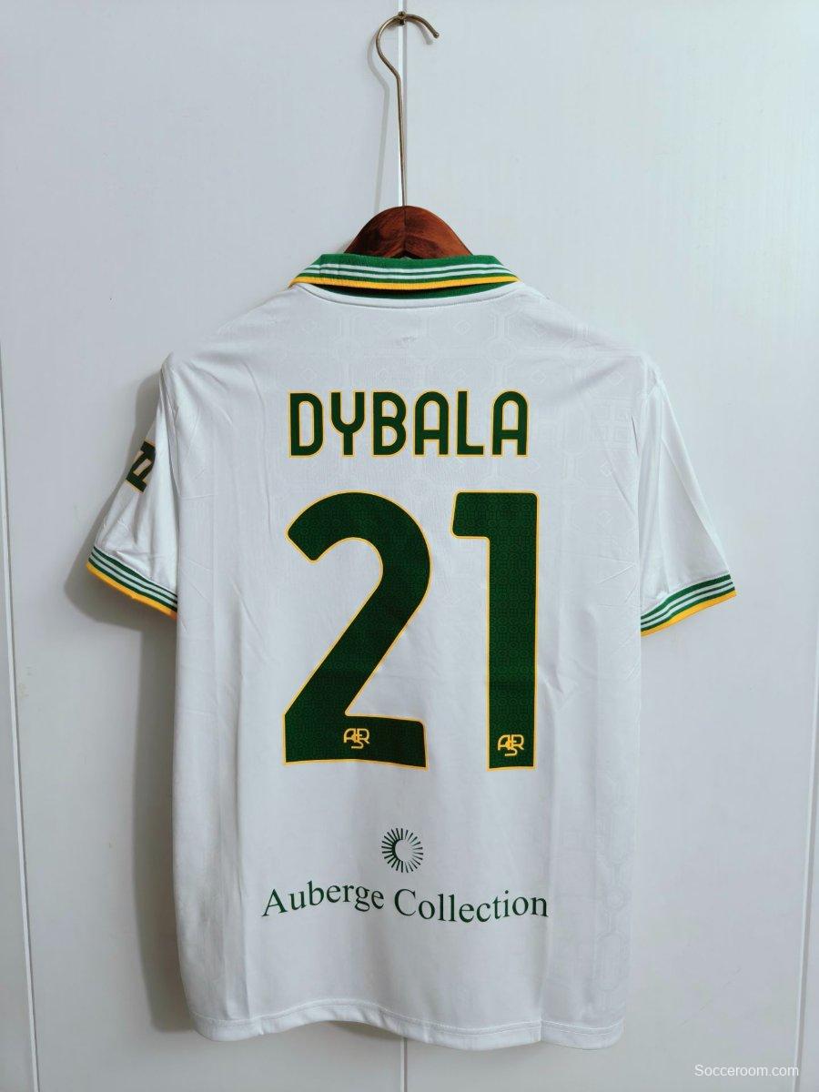 25/26 AS Roma Third White Jersey With Full Sponsors