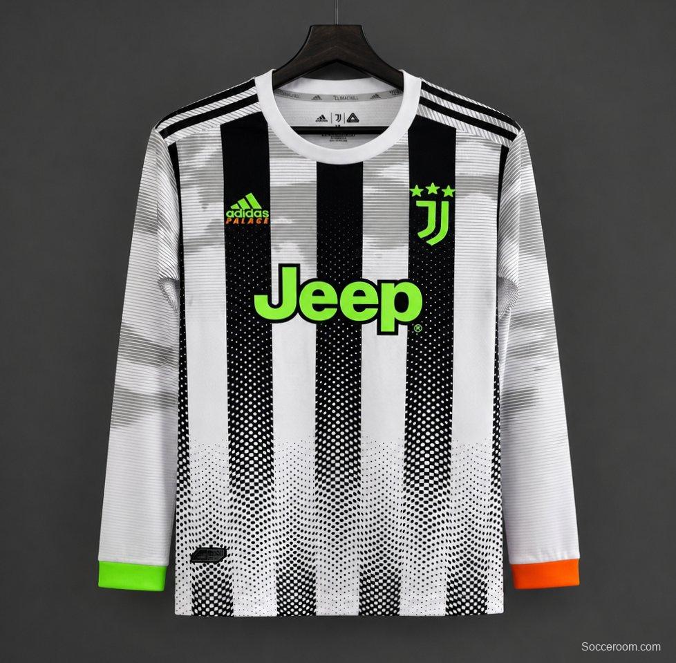 Retro 19/20 Juventus x Palace x Adidas Fourth Long Sleeve Jersey