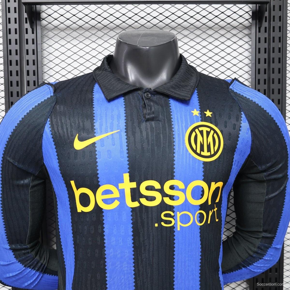 Player Version 26/27 Inter Milan Home Long Sleeve Jersey