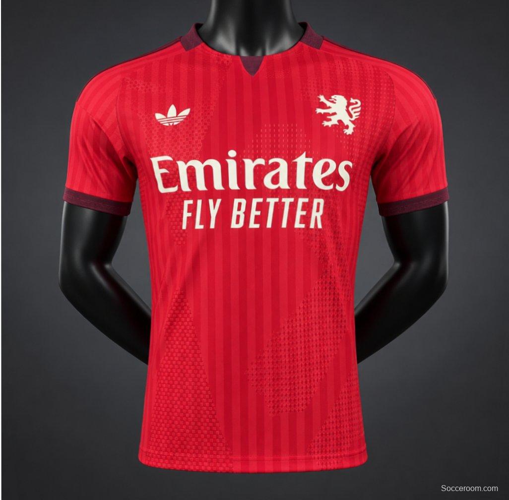 Player Version 26/27 Olympique Lyonnais Away Red Jersey